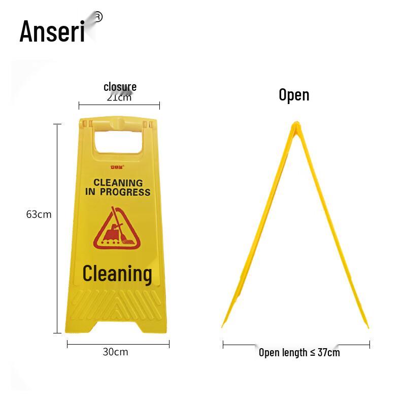 A-Frame "Cleaning in Progress" Safety Sign