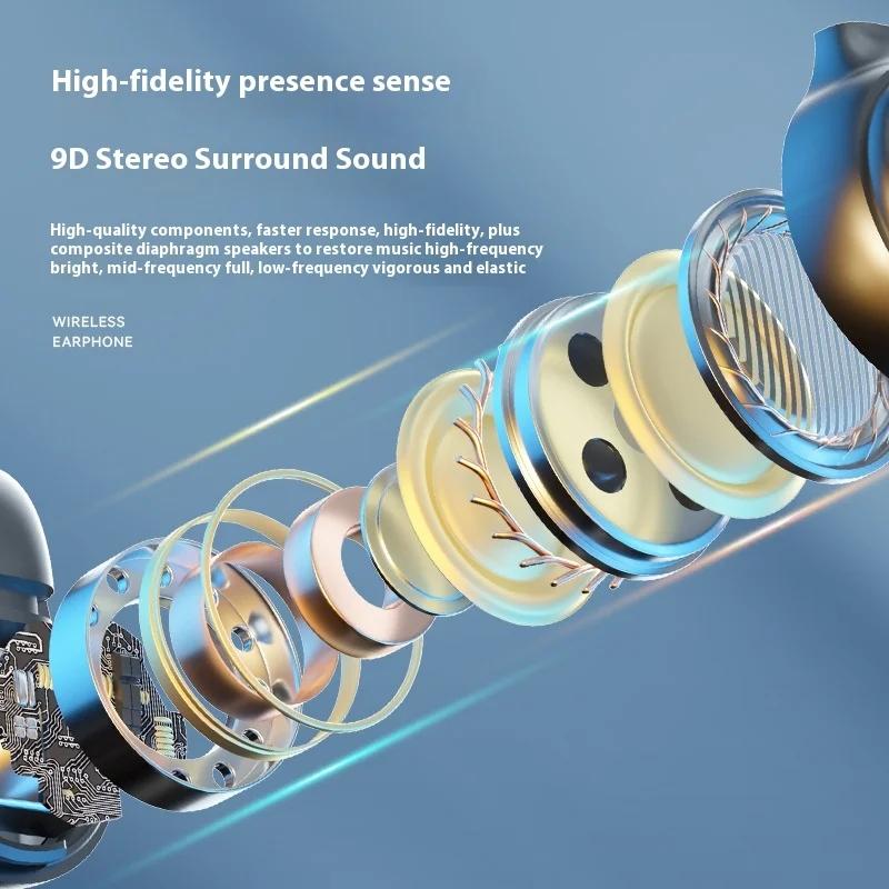 Беспроводные наушники M47 AI Translation с функцией Bluetooth 5.4, функцией шумоподавления и функцией перевода в реальном времени с помощью искусственного интеллекта