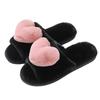 Women Shoes Autumn Winter Indoor Warm Home Slippers Bedroom Cute Heart Pattern Non-slip Soft Comfortable Plush House Slippers