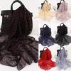 160*50cm Women Dot Print Long Soft Wrap Scarf Simulation Silk Shawl Scarves