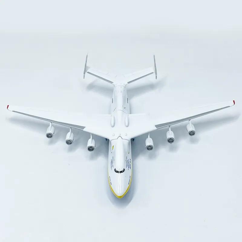 1: 400 Ан-225 Модель Самолета Высокая Симуляция Сплав Транспортный Самолет Готовые Металлические Украшения Военная Авиация Сувениры