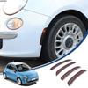 Повторители поворотов Hcilloend для нового Fiat 500 Защитные декоративные накладки на крылья Экстерьер Легкий пользовательский комплект (2010-2015), Рамка, АБС-пластик, Самоклеящаяся,