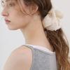 Voor Lace Flower Stripe Scrunchie_Large_Beige