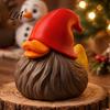Winter Atmosphere Table Accents 3Pcs Christmas Duck Figurines, 3D Printed Squad, Gnome, Reindeer Miniature Animal Desk Decor & Snowman