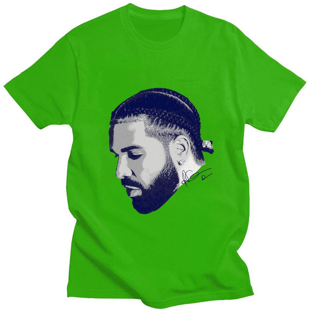 Vintage Rapper Drizzy Drake Print 100% Cotton T-shirt Unisex Casual Cott