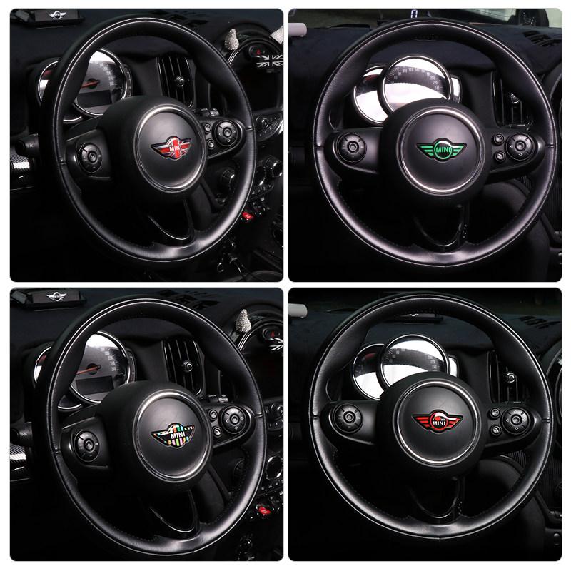 BBJT8 Suitable for BMW mini mini cooper steering wheel sticker personalized LOGO sticker concealer scratch sticker decoration