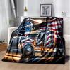 Eagle Flannel Blanket Soft Warm All-Season Throw, Design for Camping, Car Travel, Hiking Sofa, Bed, Office Perfect Gift for Parties
