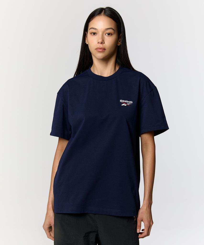 Reebok Базовая футболка Fresh - Темно-синяя