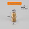 Brass Variable Diameter Double Male Thread Connector 1" to 2/3" to 1/2"