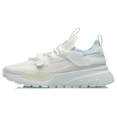Jizhu Trendy Casual Shock Absorbing Airproof Non-Slip Running Shoes Women Sneakers Cloud-White AGLR190-2
