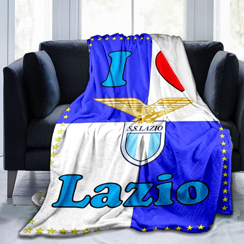 Lazio Football Club Emblem Blanket Suitable for Sofas, Beds, Offices, And Camping - Perfect Gift for Halloween Christmas
