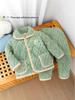 Kids' Winter 3-Layer Quilted Pajamas Coral Fleece Set - Boys, Girls, Babies & Parent-Child Outerwear