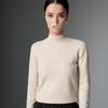 Women's High Neck Cashmere Knit Sweater: Warm, Versatile, Solid Color Pullover for Autumn and Winter.
