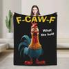 Супер теплая плюшевая плед-одеяло для мальчиков и девочек Курица FCAWF Фланелевое покрывало для гостиной По индивидуальному заказу Качественный подарок на день рождения