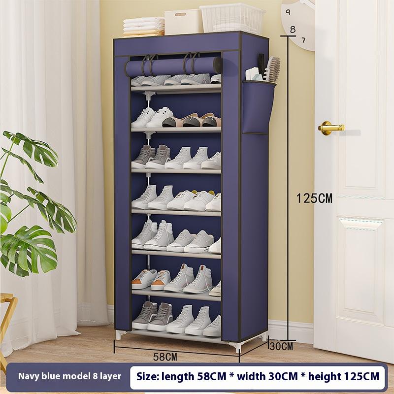 Multilayer Nonwoven Shoes Storage Cabinet Dust-proof Shoe Rack Storage Rack Space-saving Dustproof Shelf For Home Corridor