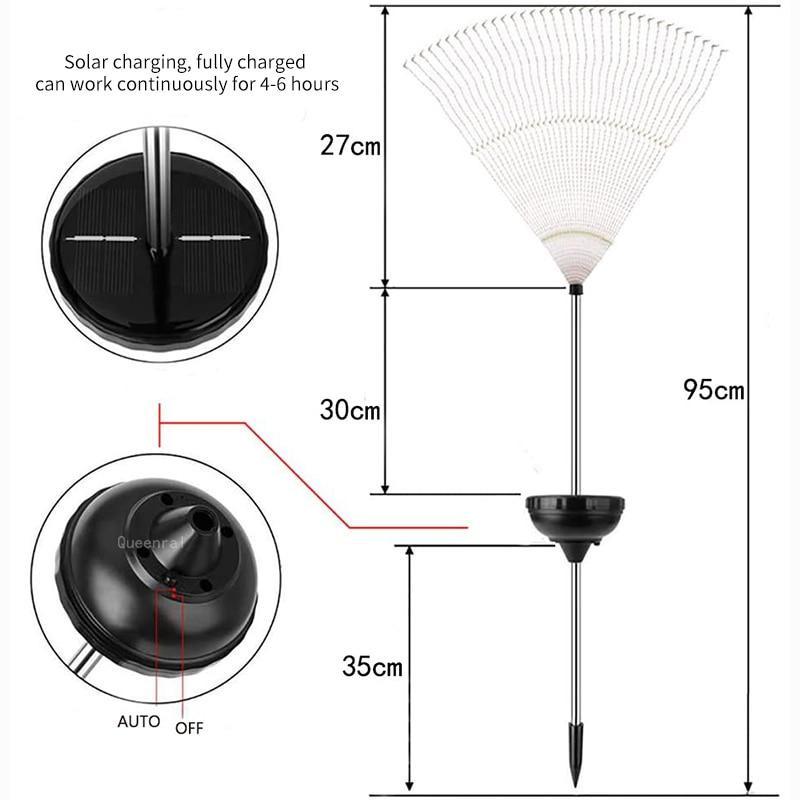 Декоративный светильник на солнечной батарее в стиле Taraxacum с 90-180 светодиодами для создания праздничной атмосферы в саду
