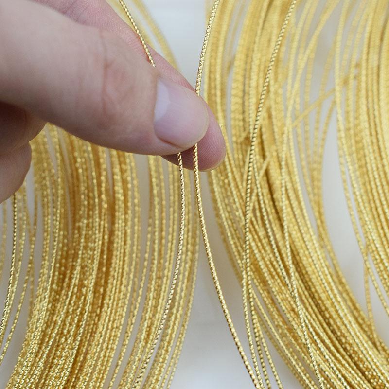 Позолоченная 18-каратная цветная витая медная проволока для браслетов и сережек своими руками