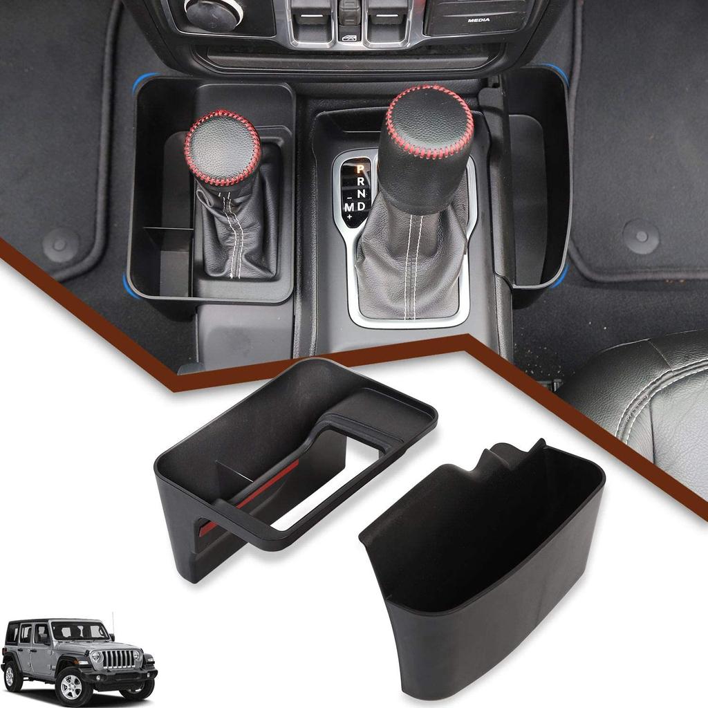 Для Jeep Wrangler JL JLU Gladiator JT центральная консоль органайзер коробка для хранения рычага переключения передач консоль боковой карман консольный лоток 2018+