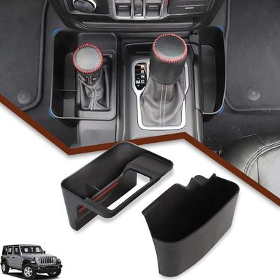 Для Jeep Wrangler JL JLU Gladiator JT центральная консоль органайзер коробка для хранения рычага переключения передач консоль боковой карман консольный лоток 2018+
