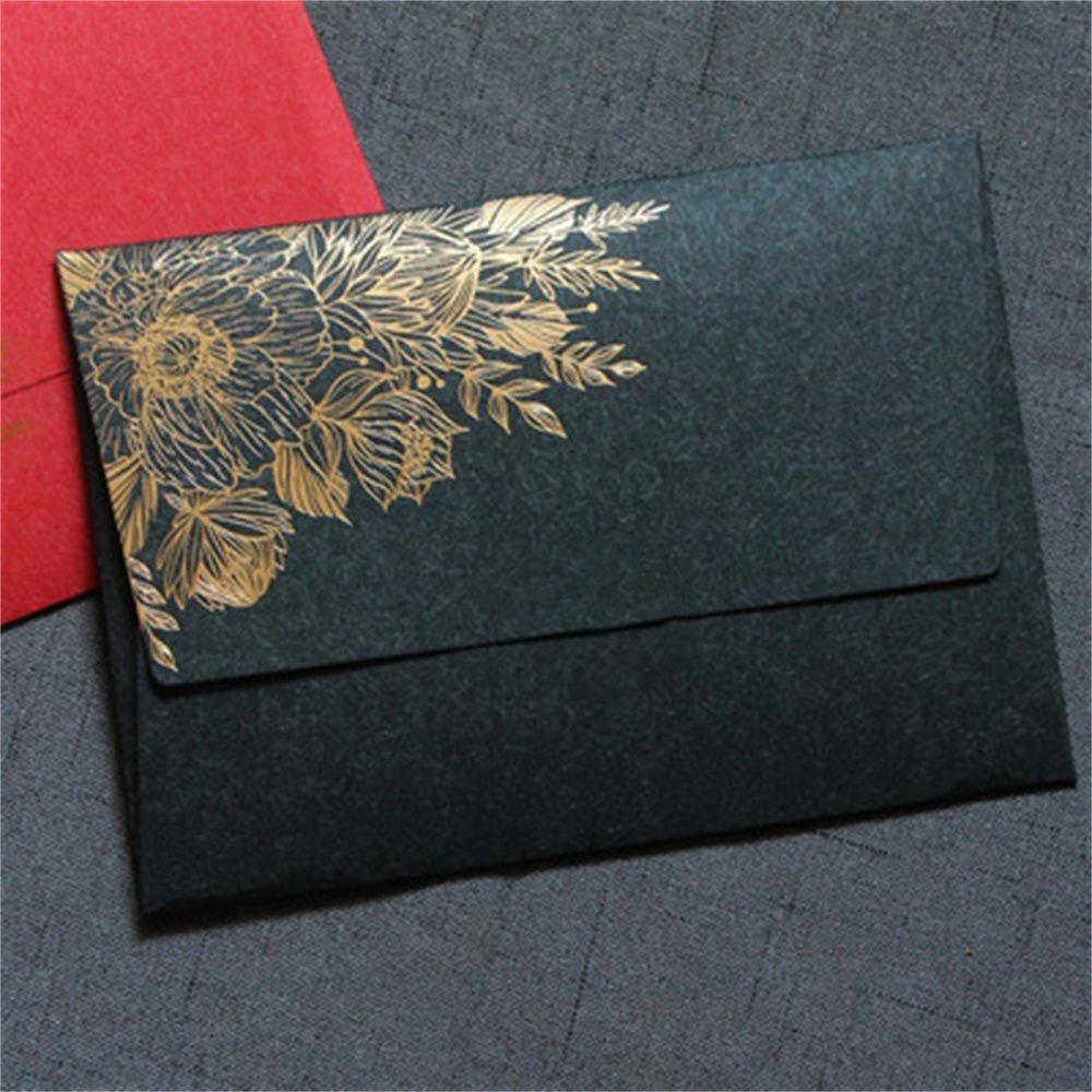 Vintage Bronzing Pattern 125mmX175mm Invitation Card Paper Envelopes Envelope Bag Wedding Envelopes