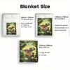 Jungle Tales 2D Flat Pattern Flannel Blanket High quality All Seasons Warmth and Comfort Perfect for Christmas Gifts.DMT0925017