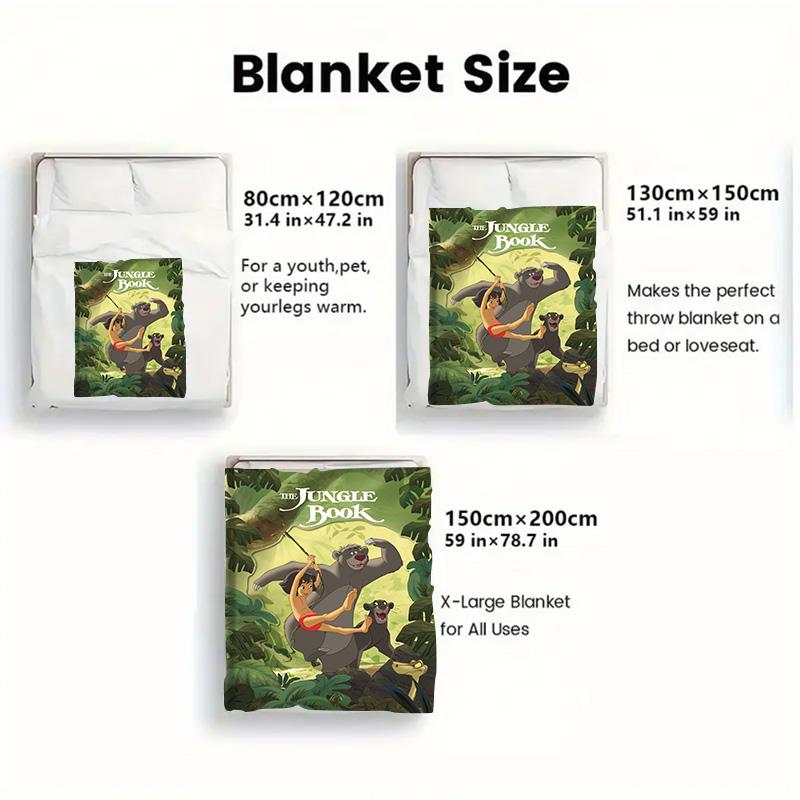 Jungle Tales 2D Flat Pattern Flannel Blanket High quality All Seasons Warmth and Comfort Perfect for Christmas Gifts.DMT0925017