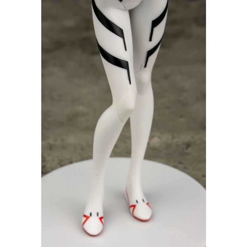 Аниме NEON GENESIS EVANGELION Аянами Рей Театральная версия Белый боевой костюм Короткие волосы Протянутая рука Модель Игрушка Фигурка