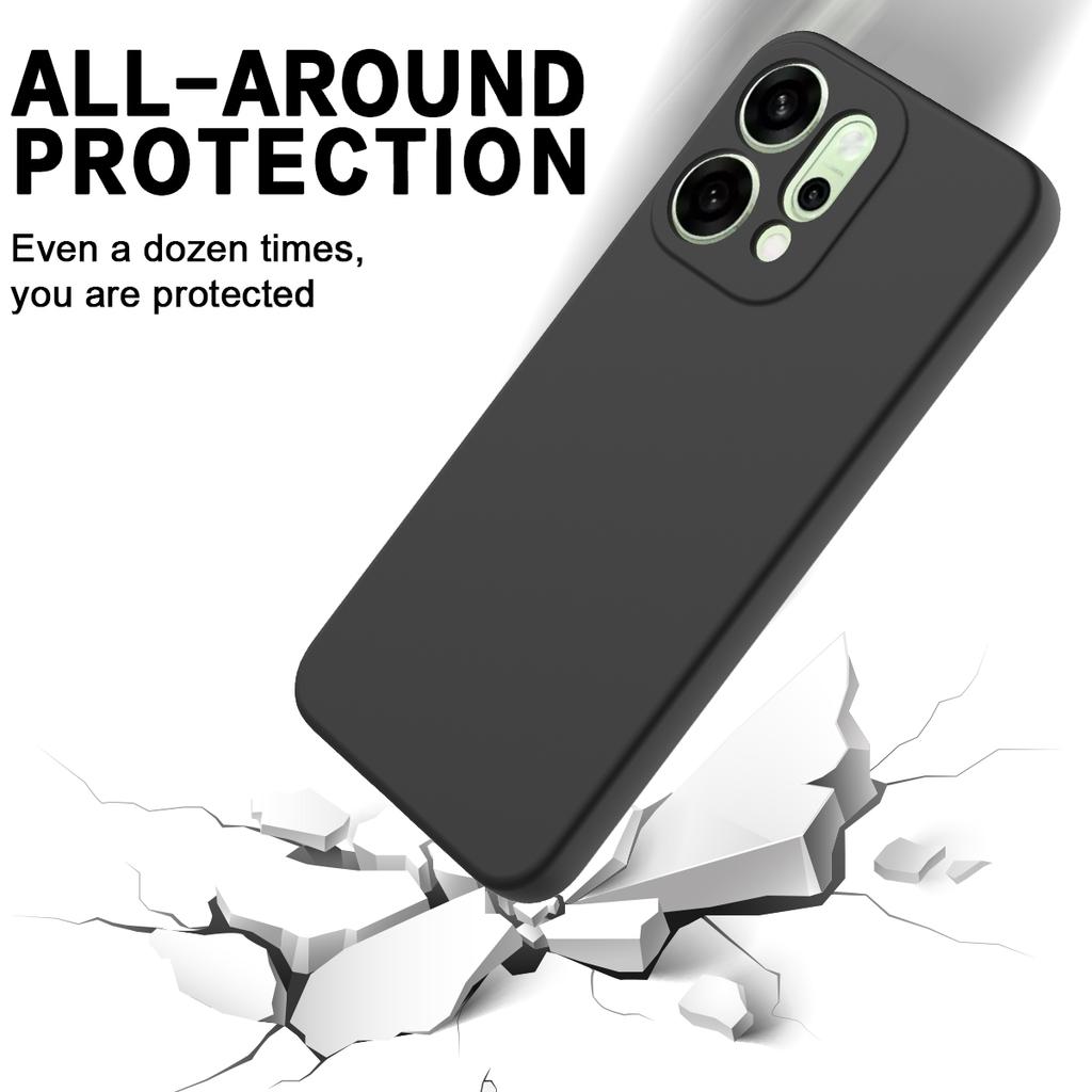 For Oppo Reno14 5G (China)/Oppo Reno14 5G (Global) Liquid Silicone Case Phone Back Cover with Hand Strap