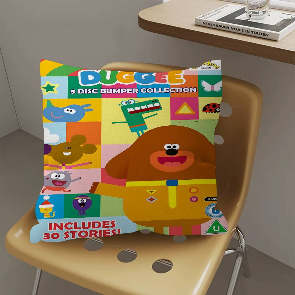 H-Hey D-Duggee Pillow Gift Home Office Decoration Pillow Bedroom Sofa Car Cushion CoverPillow Case