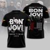 ГОРЯЧИЙ ТОВАР !! Bon Jovi 2026 Forever Tour Унисекс Новая одежда – Подарок для фанатов Все размеры