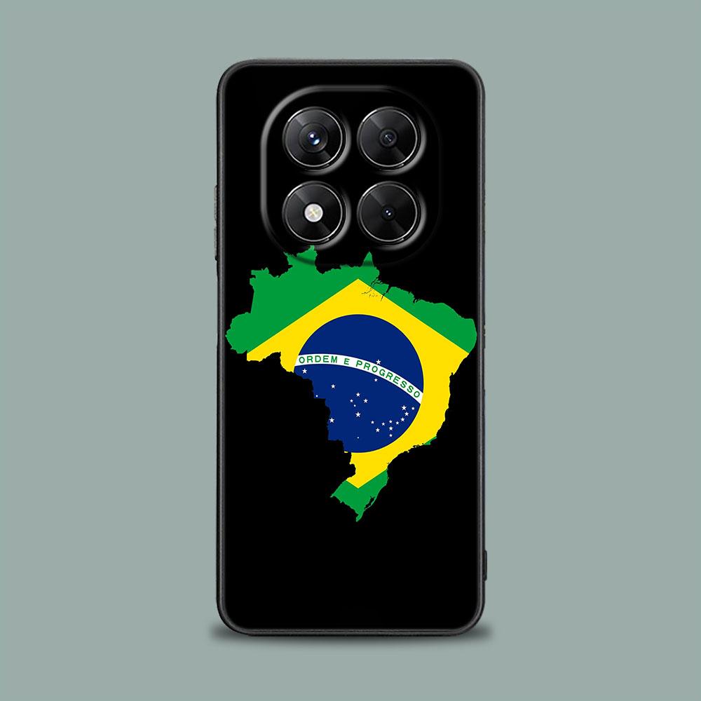 Чехол для телефона для Xiaomi Redmi 15C 14C 12C 13C 4G Redmi Note 15 14 13 12 11 10 Pro Plus 5G 12S Силиконовый чехол Бразилия Бразильский флаг