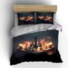 "Fiery chessboard battle." Bedding sets Duvet covers Pillowcases(1* Duvet Cover 2* Pillowcases without duvet insert)