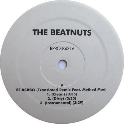 12-дюймовая пластинка BEATNUTS - Se Acabo (Переведенный ремикс) RPROLP4316 Loud Records 1999 США Рэп и Хип-Хоп/R&B Б/у