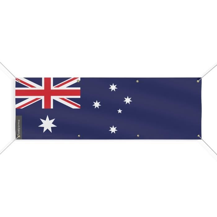 Bannière Drapeau De l'Australie 8 Oeillets 90x270 Cm