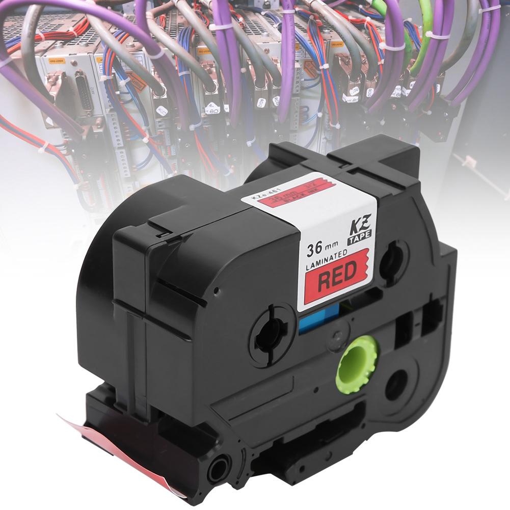 36mm Label Maker Laminated Label Tape Fit for   PT-9700PC PT-9800PCN PT-3600