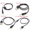 1m USB Type A Male Jack Plug To DC 5.5x2.5mm 3.5mm 4.0mmx1.7 5.5x2.1mm Male Power Supply Type A Extension Cable Connector Cords