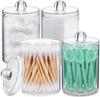 Acrylic Qtip Holder Dispenser Bathroom Organizer Countertop Bathroom Accessories Bathroom Sets Accessories for Cotton Swabs