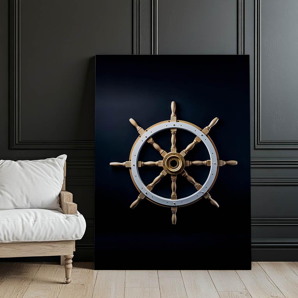 Navigational Elegance Navigational Elegance, 40X50 Cm, Black Aluminum Frame, 230 Gsm Matte Paper