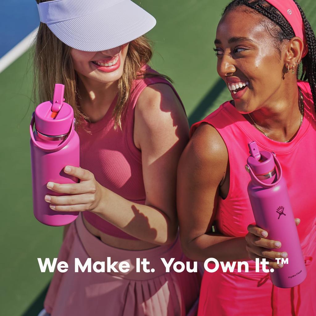 Stainless Steel Bottle Wide Mouth Flex Straw Wide Mouth Flex Straw 32oz 946ml Leaf Thermal Insulated Water Bottle Japanese (Authentic Product)