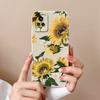 Для Vivo S16 Y77 S19 S10 V17 V20 Y75 Чехол для телефона Лепестки подсолнуха Узор Жидкий силикон Ударопрочный Защитный Мягкий Чехол на заднюю панель Для Vivo Бампер Корпус