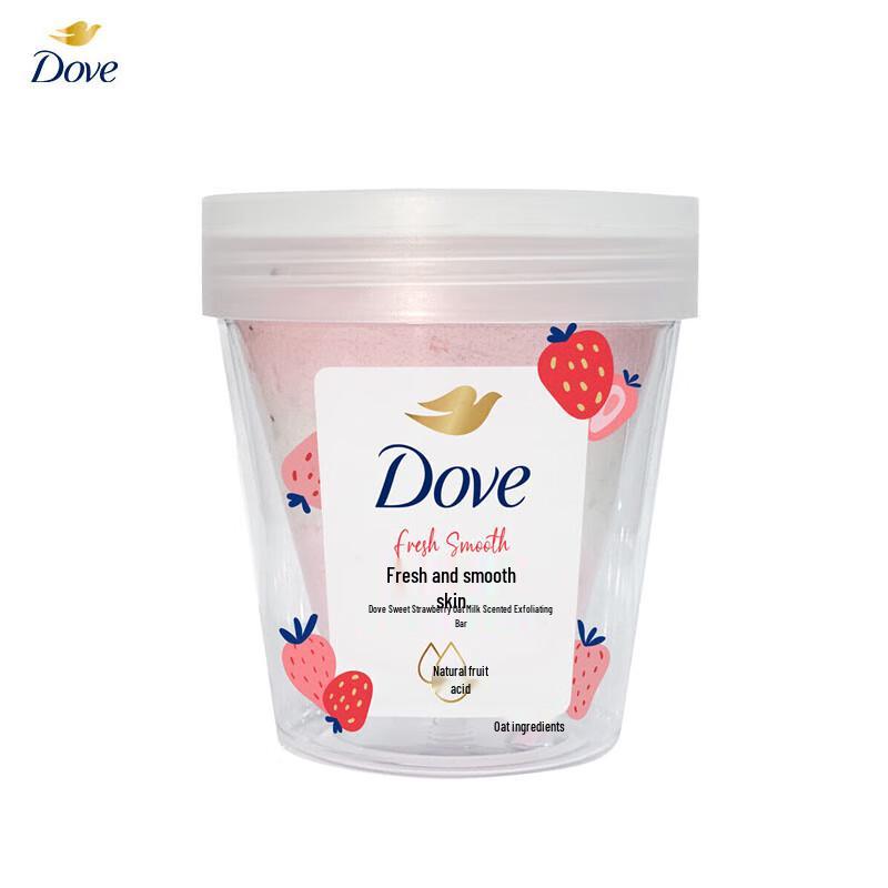DOVE Клубничный и овсяный скраб для тела 250 г