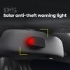 Car Solar Anti-Theft Light Simulated Realistic Flashing Alarm Light Self-adhesive Car Warning Light Auto Accessories