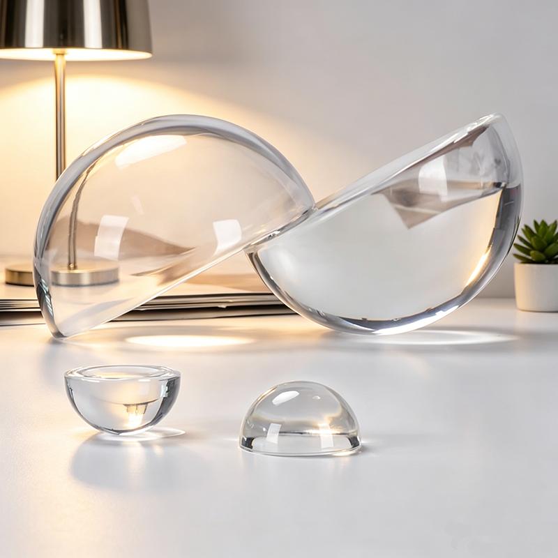 Personalized Engraved K9 Crystal Dome Glass Crystal Cube Paperweight Art Ornament for Souvenir