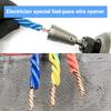 Wire Twisting Stripping Tool 1/4 Inch Hex Shank Cable Wire Stripper Twister Wire Nut Twister Spin Twist Wire Connector Socket