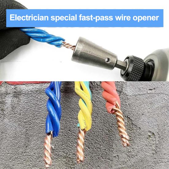 Инструмент для зачистки проводов, инструмент для зачистки кабеля с шестигранным хвостовиком 1/4 дюйма, инструмент для зачистки проводов, Twister, гайка для проводов, Twister, вращающийся разъем для провода