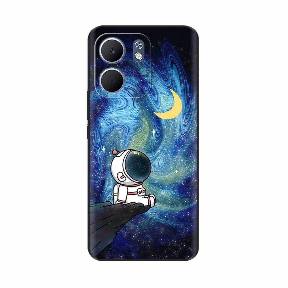Phone Case For OPPO A5x Case 2025 Cute Painted Soft Black TPU Silicone Bumper Cover For OPPO A5x 4G 5G oppoA5X Cases Funda Coque