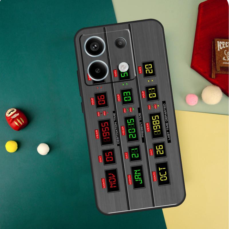 Back To The Future OUTATIME Case For Redmi Note 12 13 Pro Plus 9 10 11 9S 10S 11S 12S Cover For Redmi 12 9C 10C 12C 13C