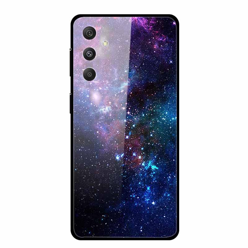 Glass Case For Samsung Galaxy A16 5G Phone Case Soft Bumper Tempered Glass Hard Back Cover For Samsung Galaxy M55 S25 Plus Case