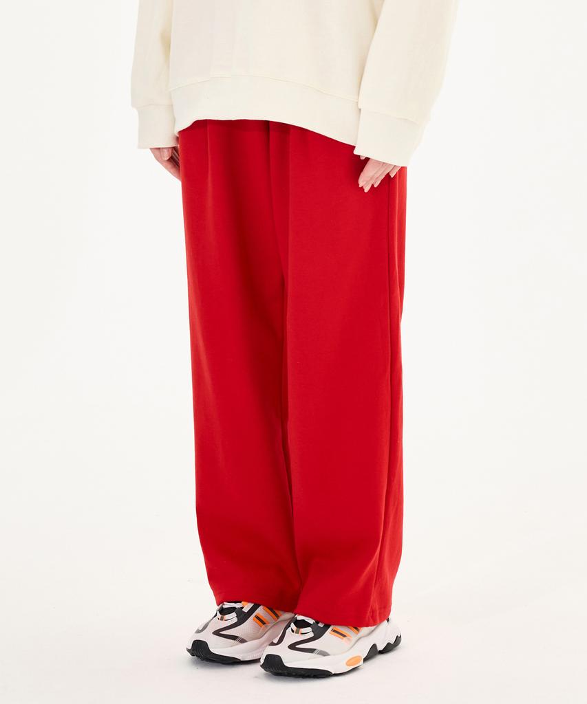 MOZMOZ [2Pack] Plain One-Pleat Sweatshirt Training Pants