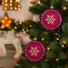 2/4PCS Soldier/Cactus/Car Christmas Hanging Decoration Red Gold Christmas Tree Ornament for Home